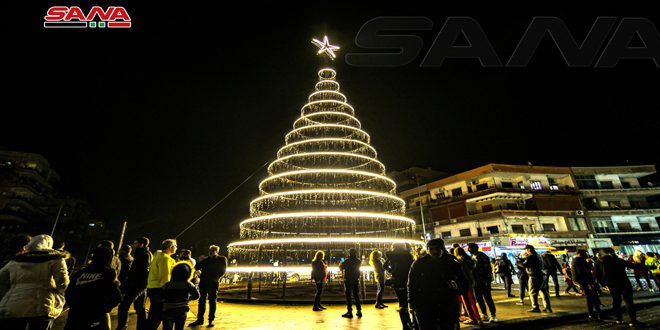 وسط حضور شعبي كبير فعالية (عاصمة الميلاد2) في ساحة العباسيين بدمشق